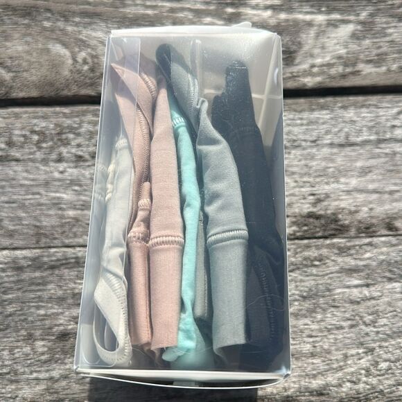 Lululemon UnderEase Mid-Rise Thong Underwear 5 Pack Size small NWT - Picture 2 of 3